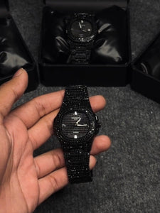 Patek Philippe Iced-toned Black Wactch