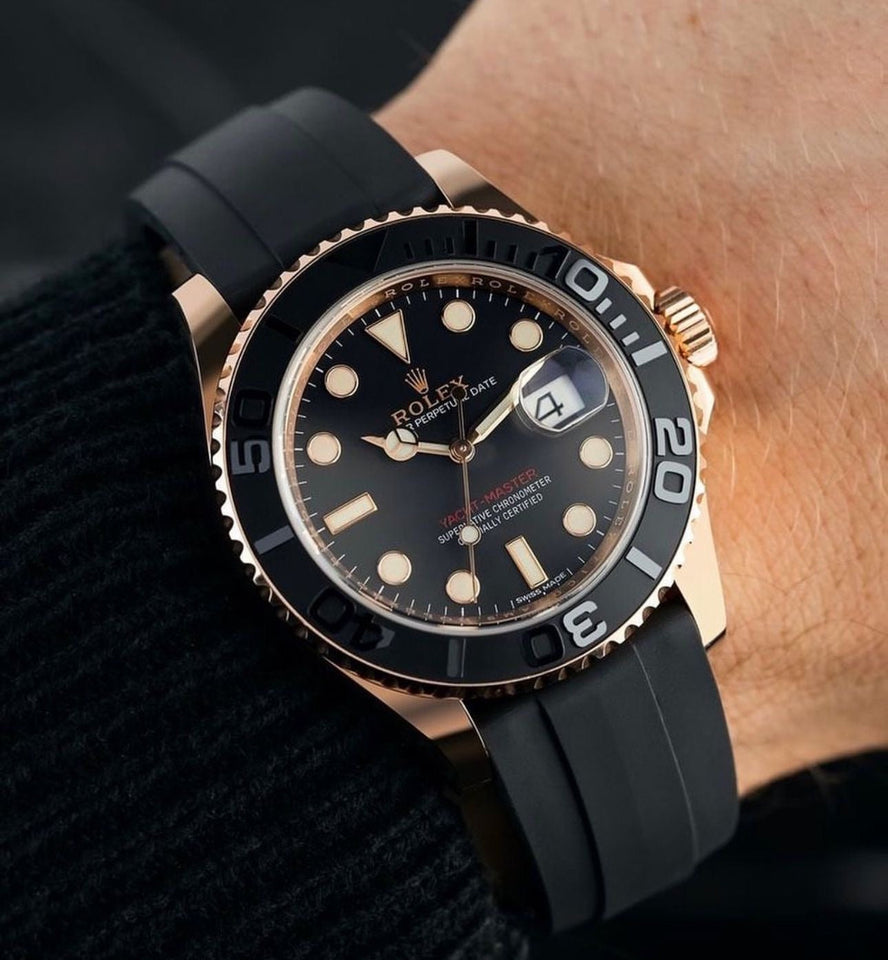 Rolex Yatch Master Watch (silicone straps)