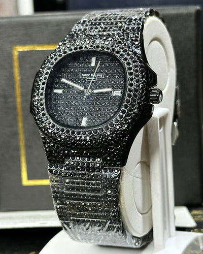 Patek Philippe Iced-toned Black Wactch